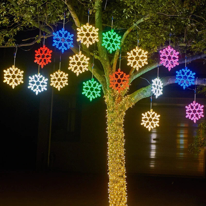 FrostyGlow | Waterdicht LED Sneeuwvloklicht voor Kerstversiering