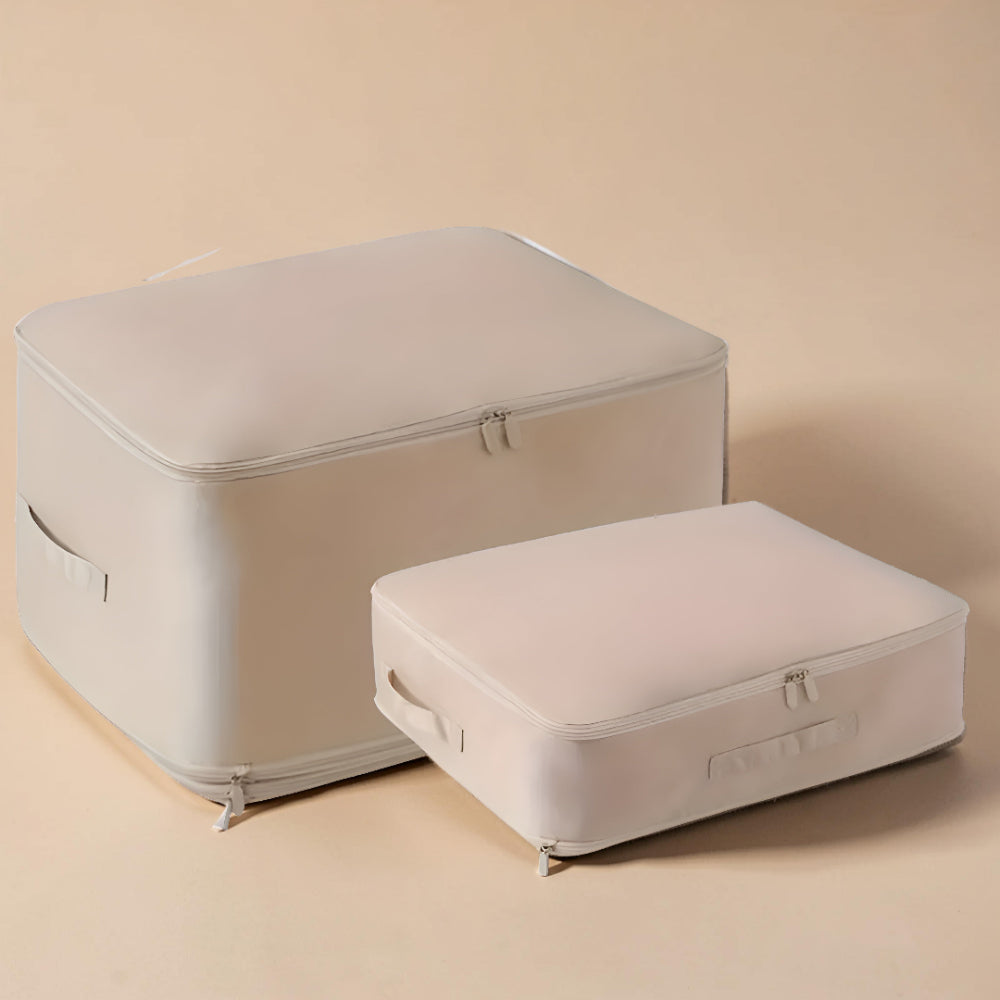 Caja de almacenamiento para ropa con compresión para armario