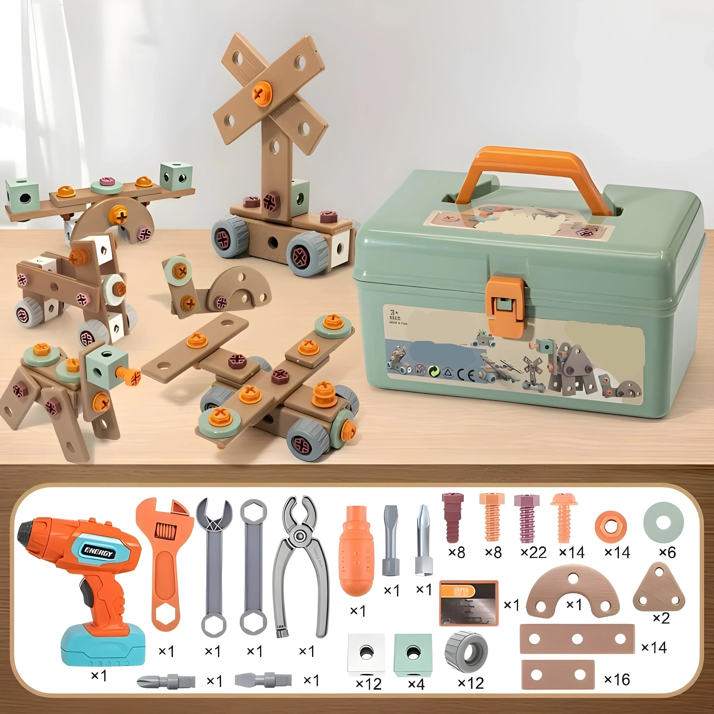 Baukasten kreatives Spielzeug Kinder Bausatz Lernspielzeug 3