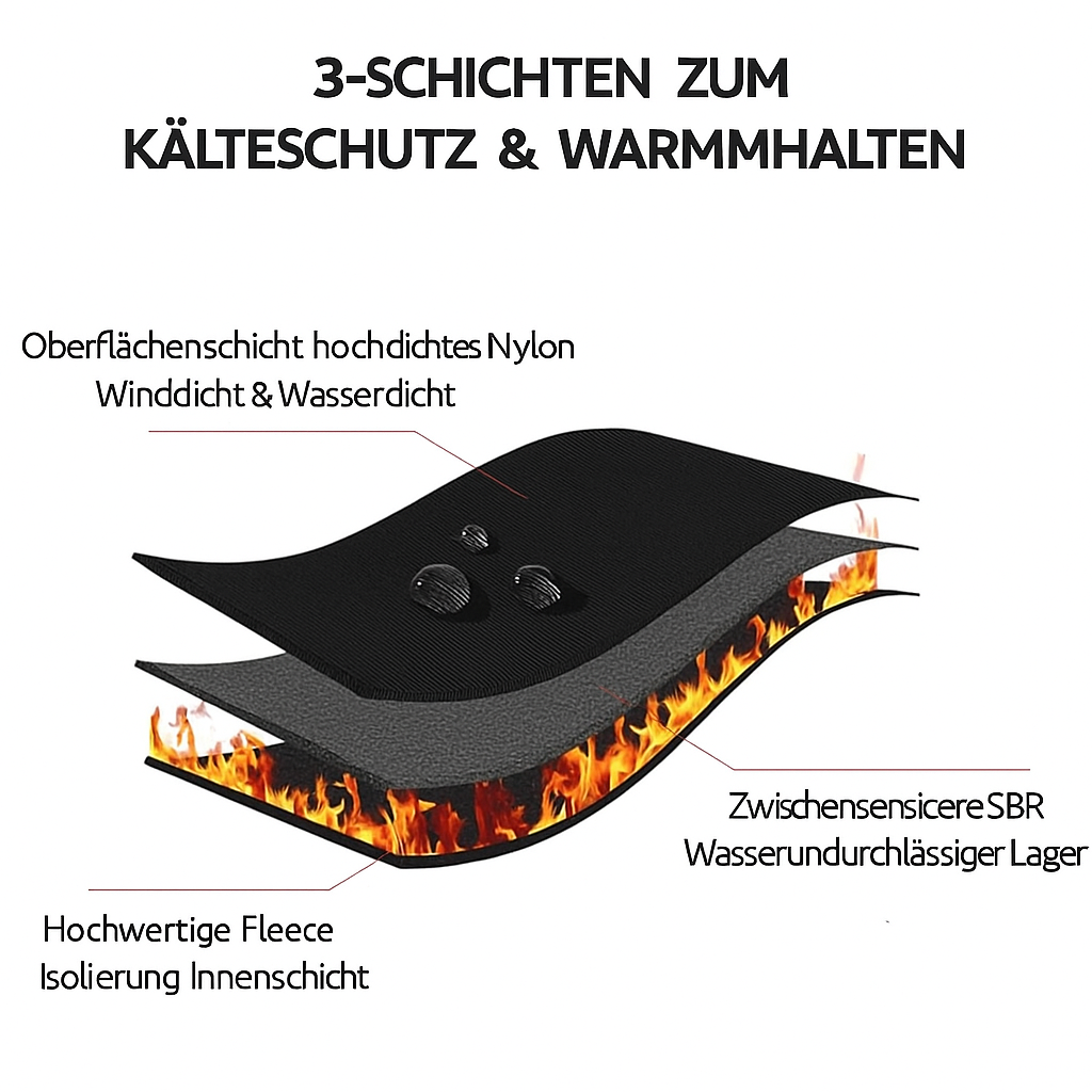 Beheizbare Winter Handschuhe Wasserdicht Touchscreen Warm Griffig 6