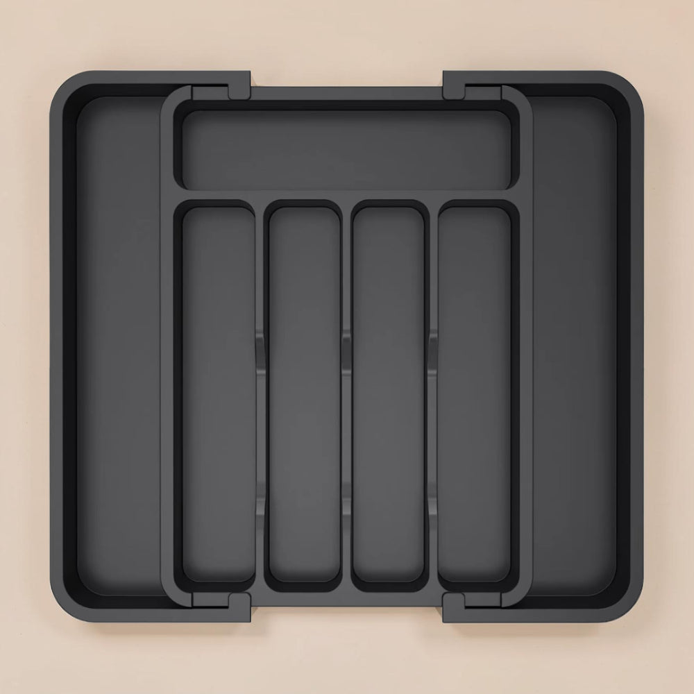 Cajón organizador ajustable para cubiertos, soporte para cubiertos de cocina