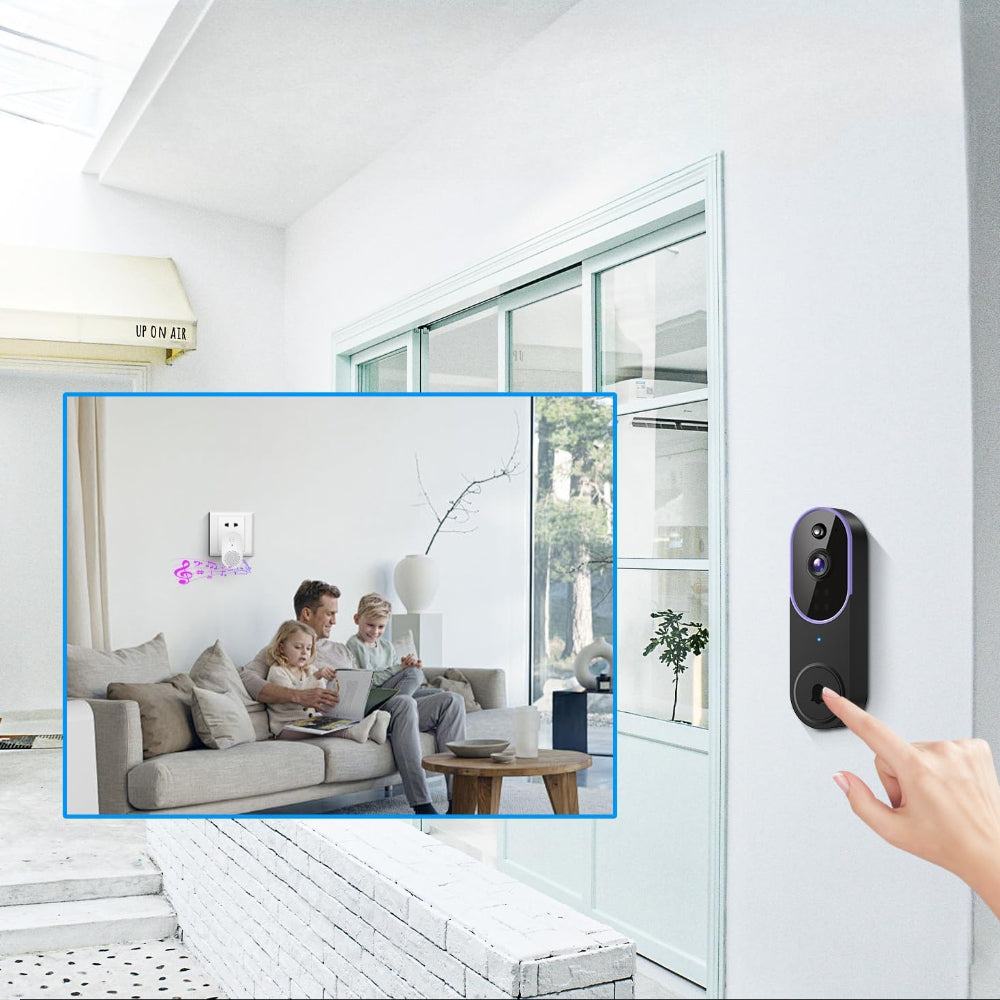 Video Doorbell Camera Wireless Motion Sensor Smart Doorbell