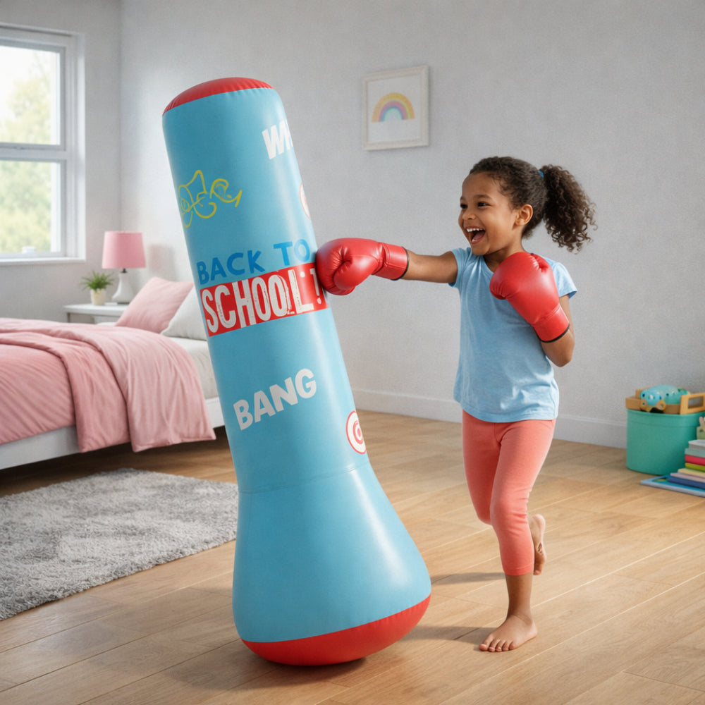 Staande Opblaasbare Bokszak voor Kinderen Training Spel Beweging