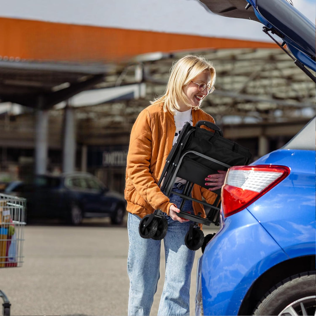 Garden Cart Foldable Utility Wagon Outdoor Camping Transport