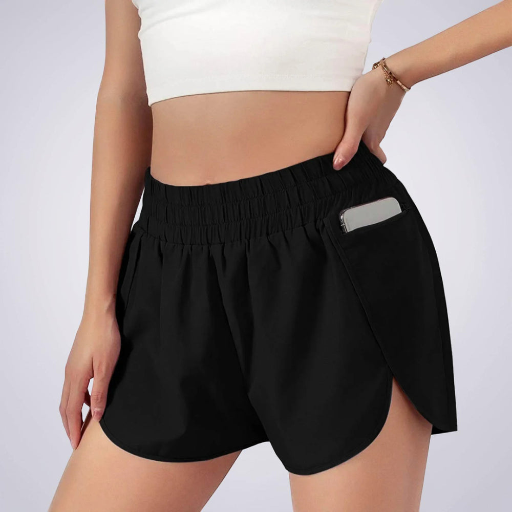Women's Sports Shorts Running Shorts High Waist Fitness Gym Shorts
