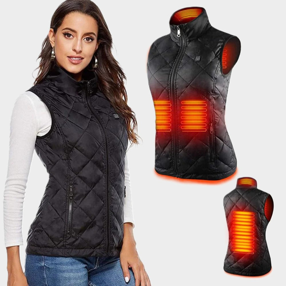 Damen Heizweste Elektrisch Outdoor Weste Wärmeweste 2