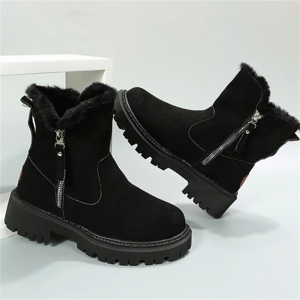 Damen Orthopädische Wildleder Wolle Winterstiefel 6