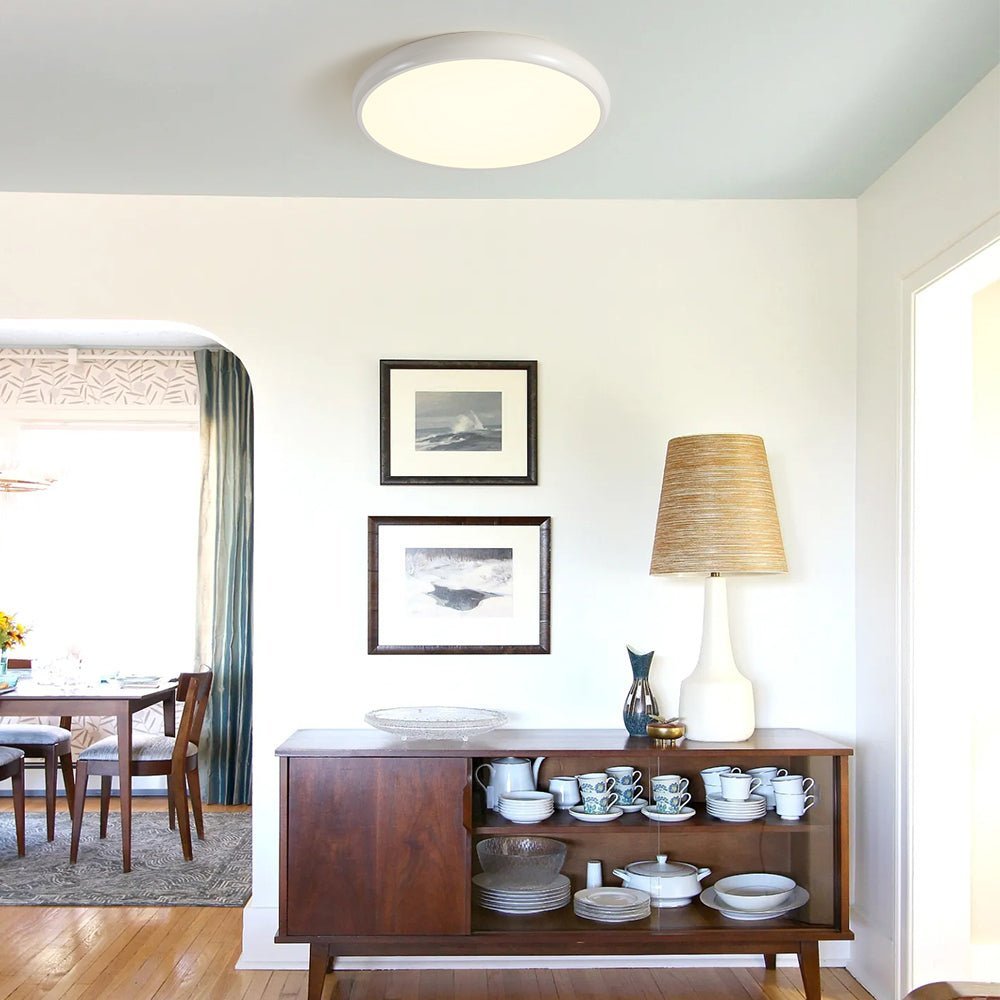 Deckenleuchte Holzoptik LED Modern Rund Innenbeleuchtung 15