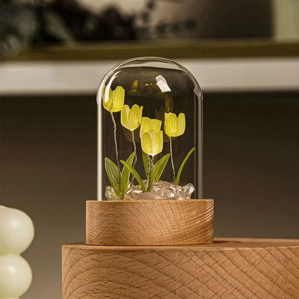 TulipLight | Met de hand gemaakte schattige bloemen-tafellamp