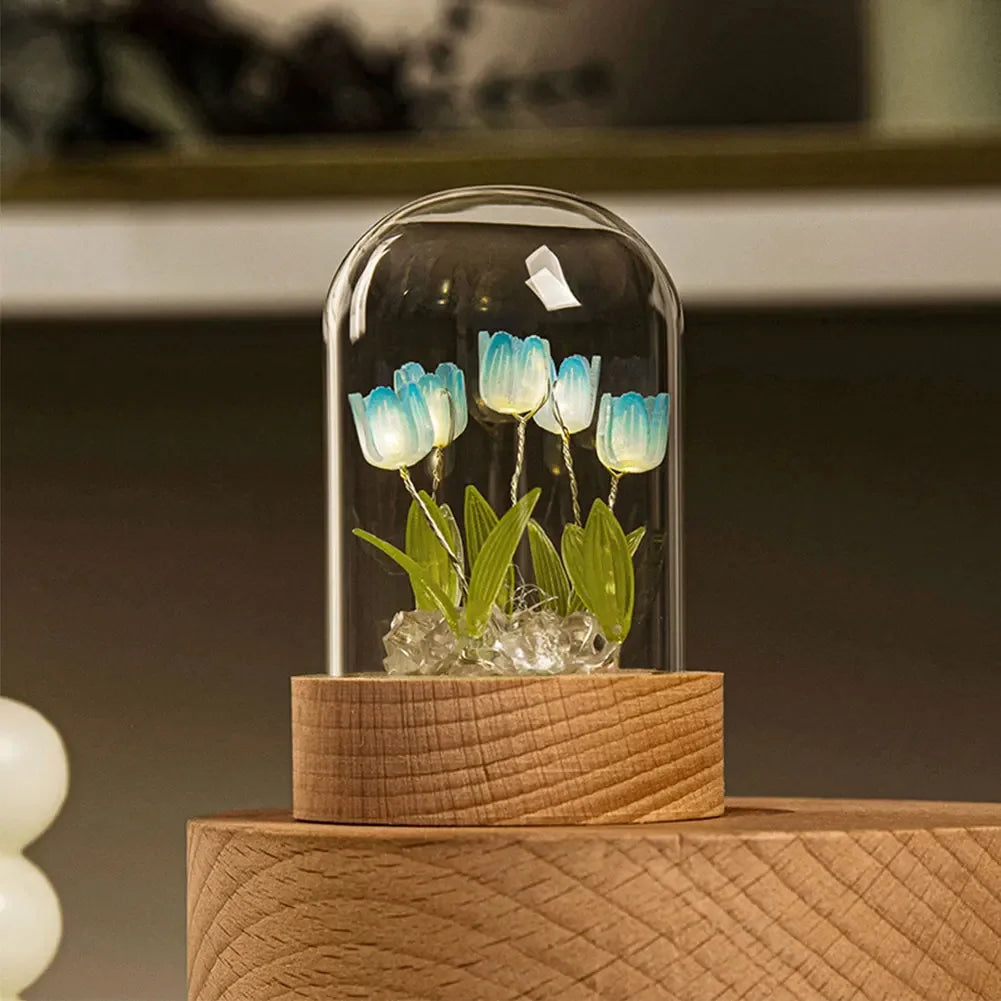 TulipLight | Met de hand gemaakte schattige bloemen-tafellamp
