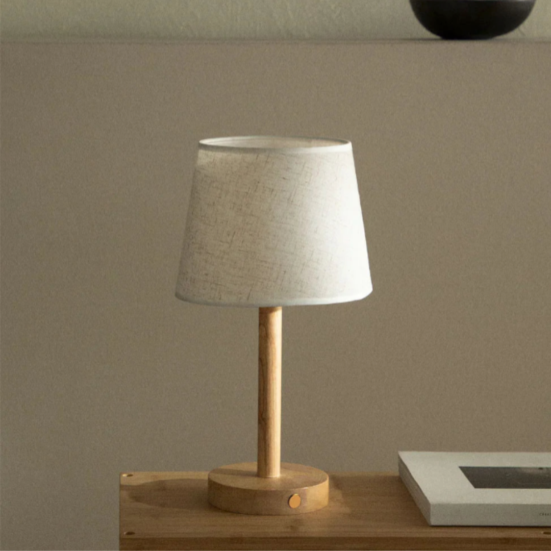 Fernlight | Lampada da tavolo senza fili in legno