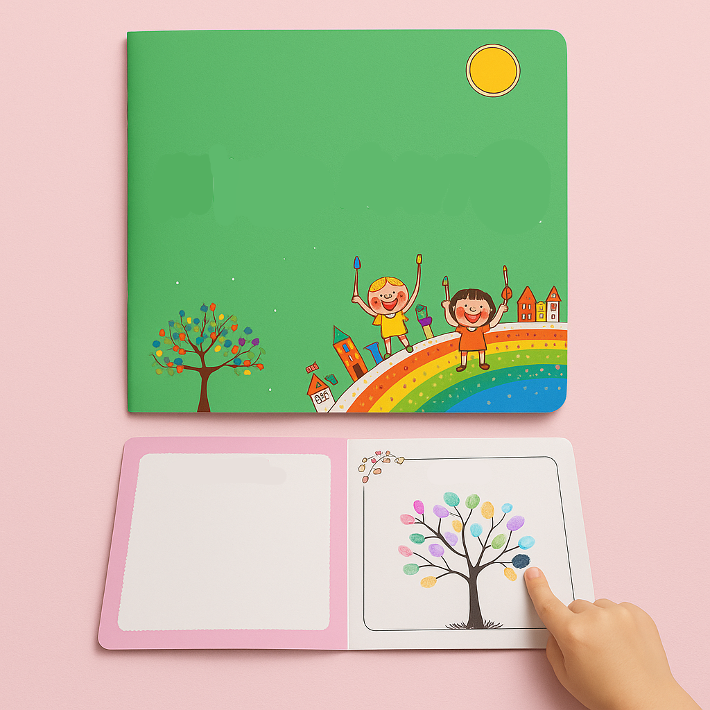 Bastelset Kreativ Set Fingerfarben Malbuch Kinder Malspielzeug 5