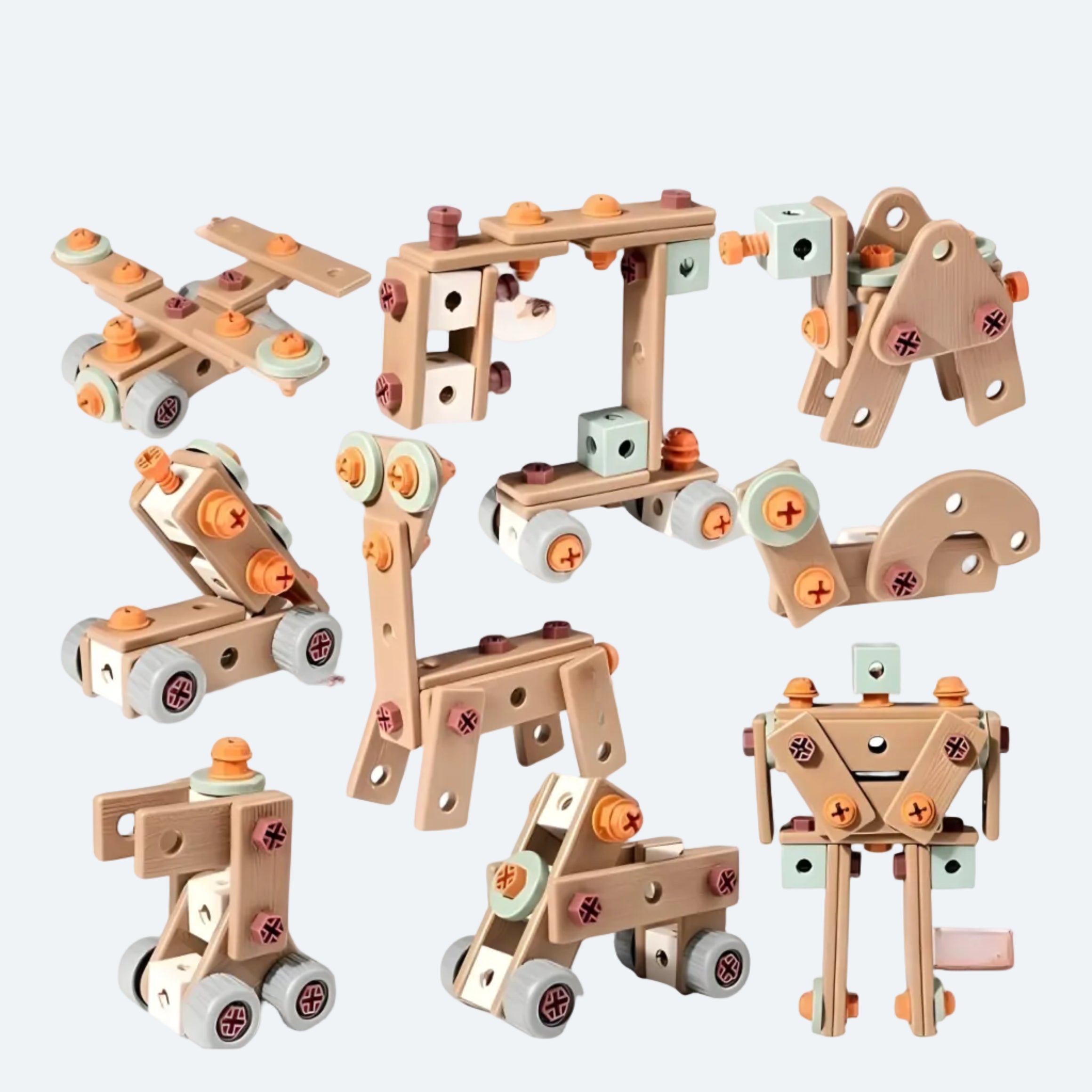 Baukasten kreatives Spielzeug Kinder Bausatz Lernspielzeug 8