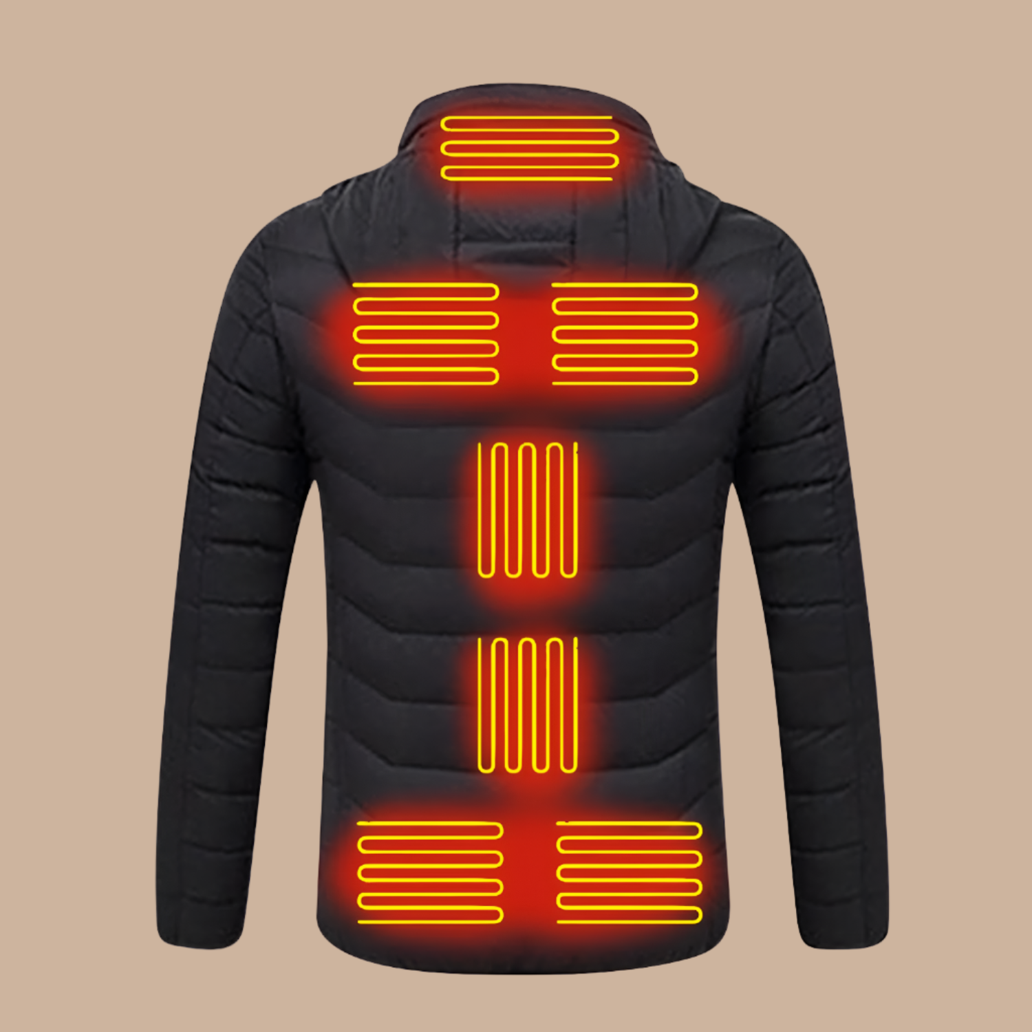 Beheizte Jacke Elektrischer Wärmemantel Winterkleidung 3