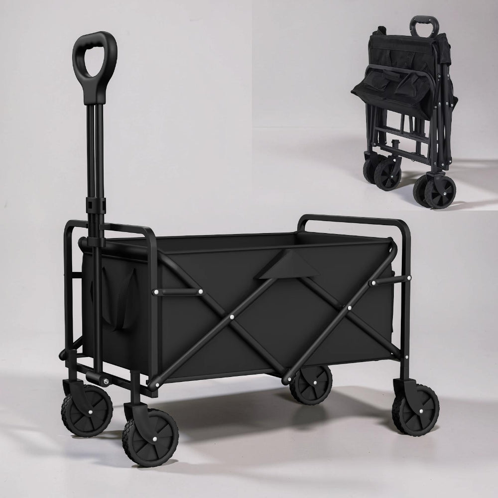 Garden Cart Foldable Utility Wagon Outdoor Camping Transport