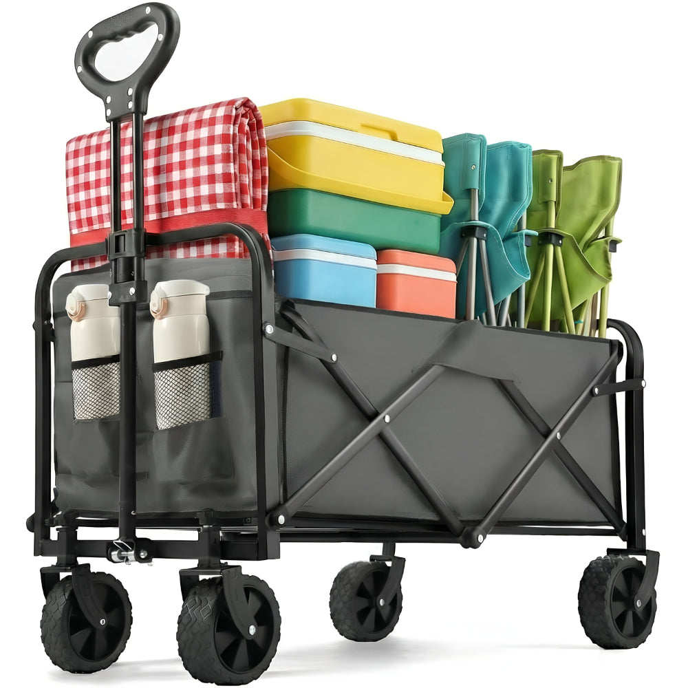 Garden Cart Foldable Utility Wagon Outdoor Camping Transport