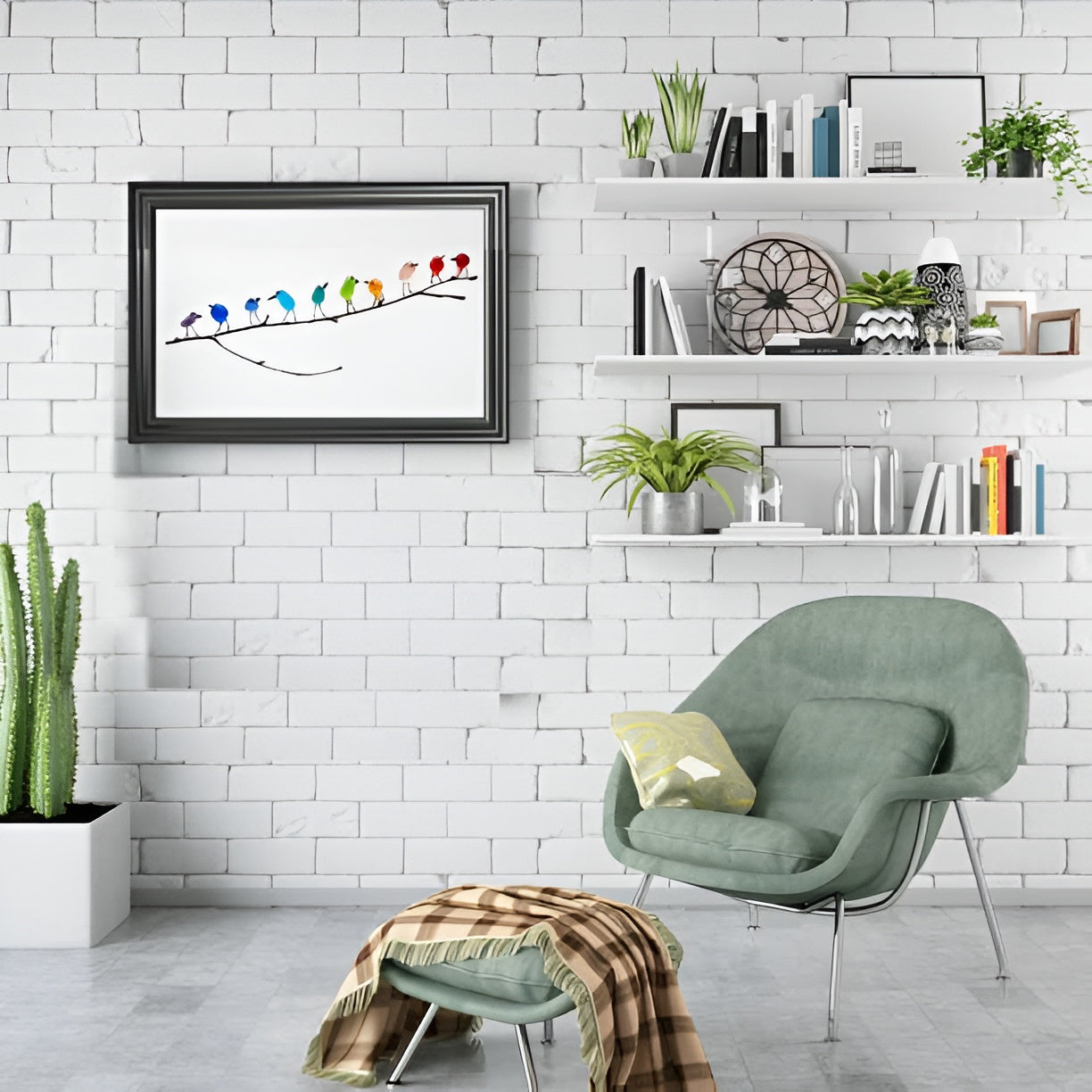 Coastal Love Notes Vogeldekoration Meerglas Kunstwerke 2