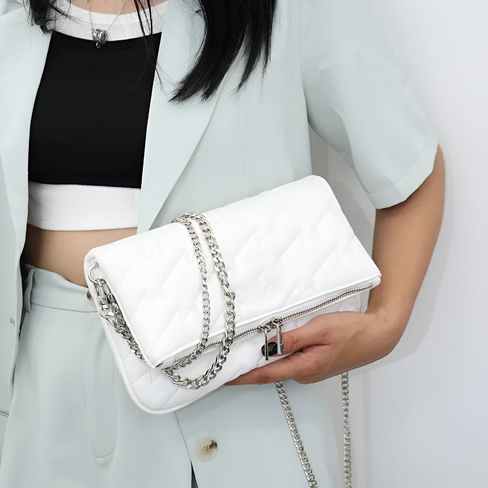 Damen Handtasche Schultertasche Leder 4