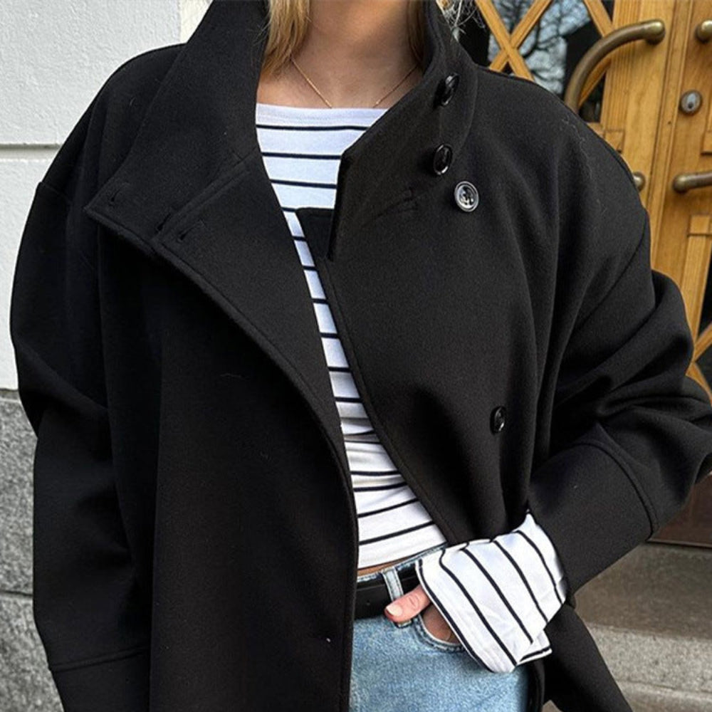 Damen Kurzmantel Zweireihig 5