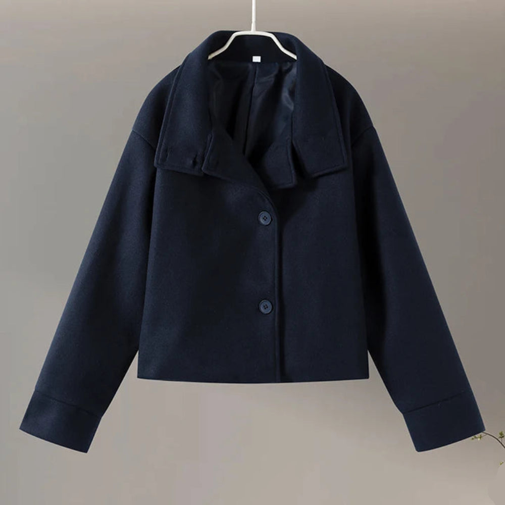 Damen Kurzmantel Zweireihig 9