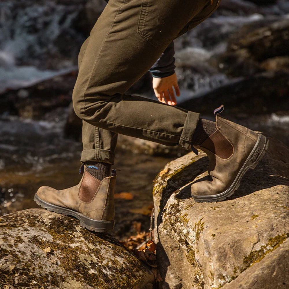  Damen Slip On Wasserdichte Stiefel 2