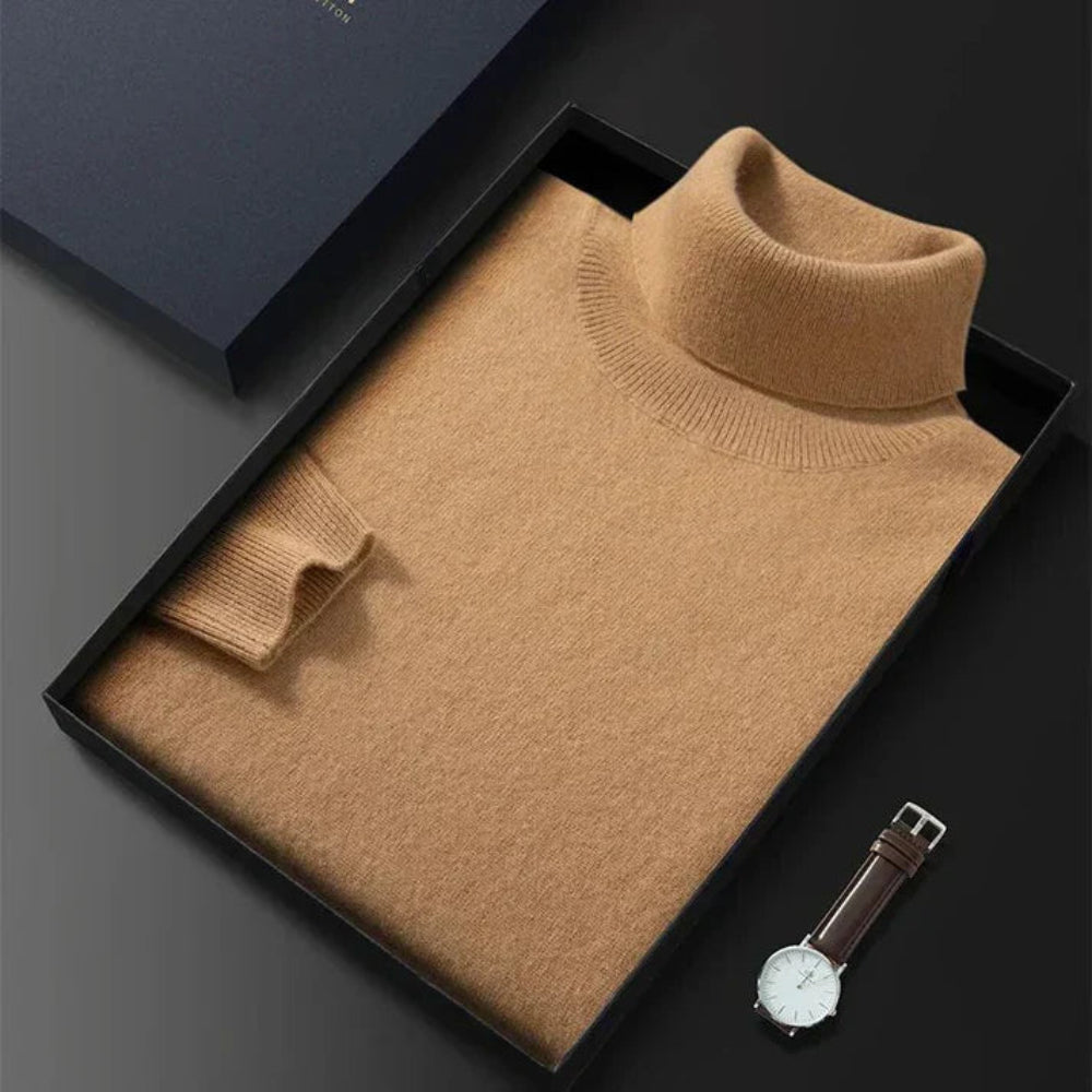 Herren Rollkragenpullover Alltag Anlass 2