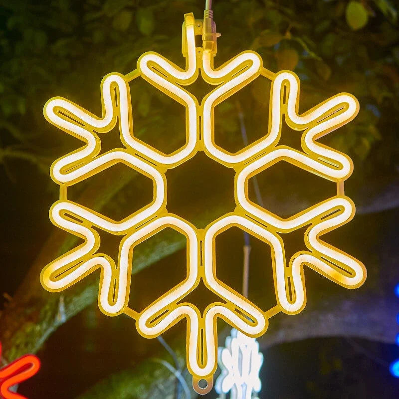 FrostyGlow | Waterdicht LED Sneeuwvloklicht voor Kerstversiering